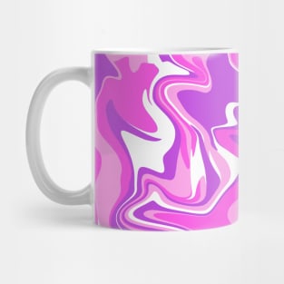 Abstract Marble Swirl Texture - Pink - Purple Tones Inspired Organic Flow Mug